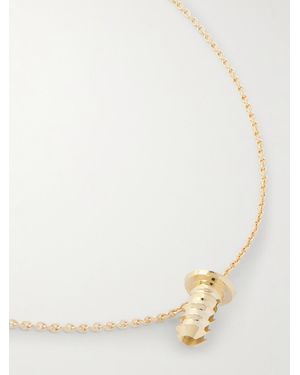 Luis Morais Screw Gold Pendant Necklace - Natural