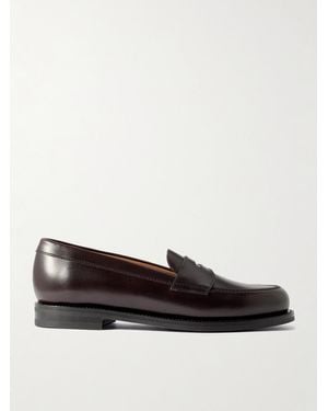 Morjas The Ivy Leather Penny Loafers - Red