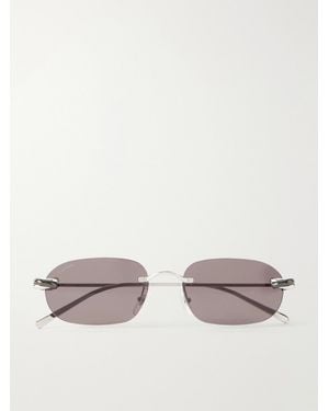 Cartier Trinity De Cartier Square-Frame-Tone Sunglasses - Metallic