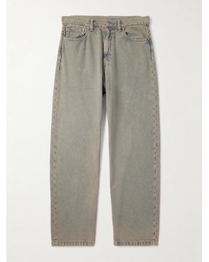 Carhartt Landon Wide-leg Logo-appliquéd Jeans - Grey