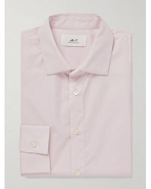 MR P. Cutaway-Collar Cotton-Poplin Shirt - Pink