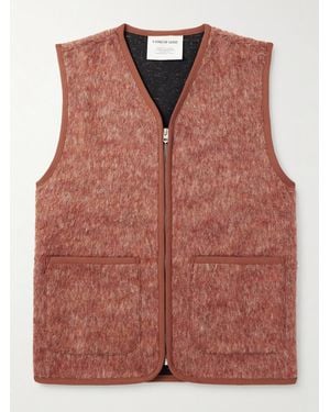A Kind Of Guise Valur Brushed Virgin Wool-blend Gilet - Pink