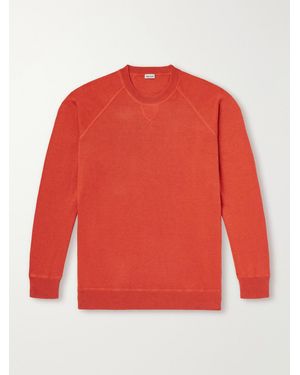 Ghiaia Cotton And Cashmere-Blend Sweatshirt - Red