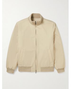 Loro Piana Glacier Shell Bomber Jacket - Natural