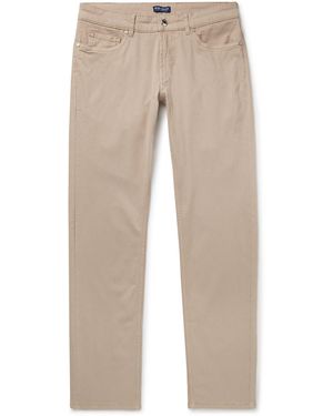 Peter Millar Wayfare Slim-Fit Stretch-Tencel And Cotton-Blend Twill Pants - Natural
