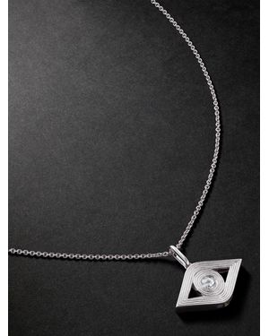 Sydney Evan Evil Eye Diamond Necklace - Black