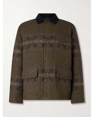 RRL Virgin Wool-Blend Jacquard Jacket - Green