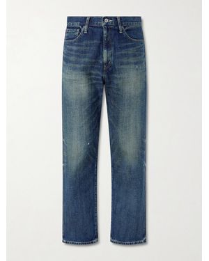 Neighborhood Washed Straight-leg Jeans - Blue