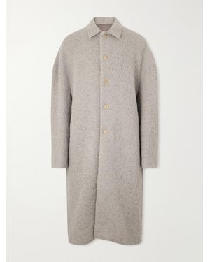 Rick Owens Brad Alpaca-blend Bouclé Coat - Grey
