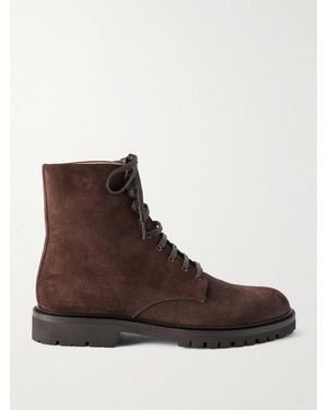 Brunello Cucinelli Polacco Suede Boots - Brown