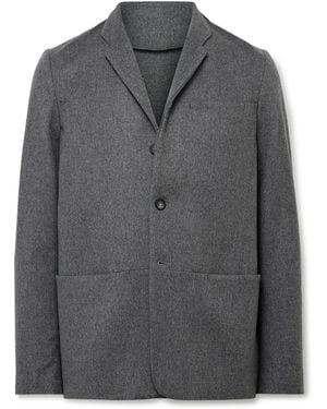 Sease Ellen 2.0 Unstructured Wish Virgin Wool And Cashmere-Blend Felt Blazer - Gray