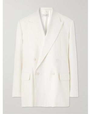 Dries Van Noten Blazer Doppiopetto Oversize - Bianco