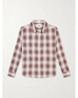 Corridor NYC Driftwood Checked Cotton Shirt - Pink