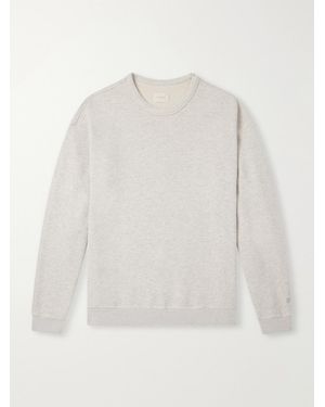 Aimé Leon Dore Marina Cotton-Jersey Sweatshirt - White
