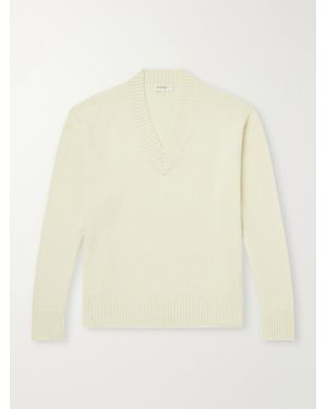 Second Layer Vexed Wool And Cashmere-Blend Jumper - Natural