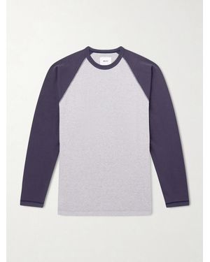WTAPS Ian Cotton-Jersey T-Shirt - Blau