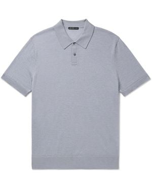 James Perse Cashmere Polo Shirt - Gray