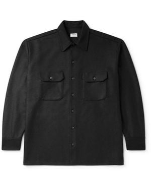 Ghiaia Wool Overshirt - Black