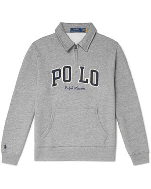 Polo Ralph Lauren Prl Run Club Half Zip Sweatshirt in Blue