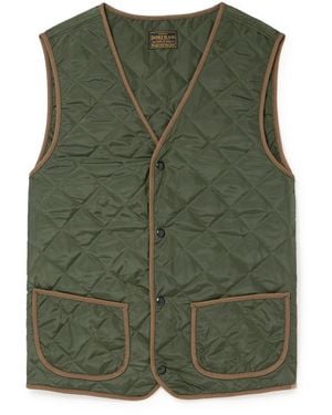 RRL Cooper Quilted Shell Gilet - Green
