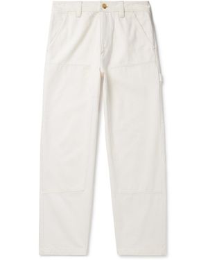 A.P.C. Gustav Straight-Leg Organic Cotton-Twill Pants - White