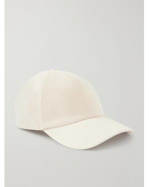 James Purdey & Sons Logo-embroidered Cotton-corduroy Baseball Cap - Natural