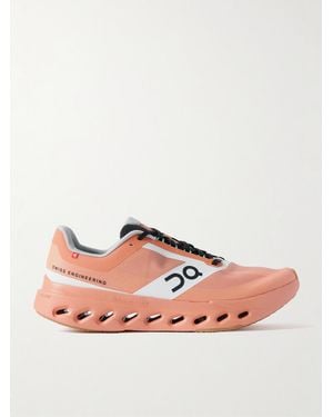 On Shoes Cloudsurfer Next Z5 Rubber-Trimmed Recycled-Mesh Trainers - Pink