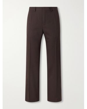 A Kind Of Guise Wide-leg Virgin Wool Suit Trousers - Brown