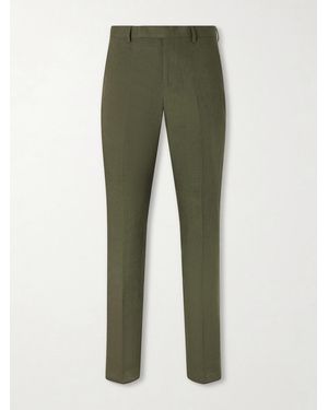 Paul Smith Slim-Fit Tapered Linen Suit Trousers - Green