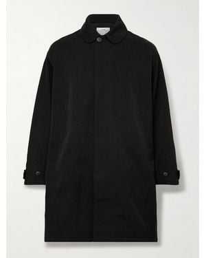 Visvim Balmat Wool And Linen-Blend Twill Coat - Black