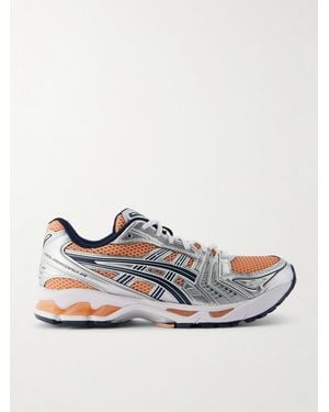 Asics Gel-Kayano 14 Rubber-Trimmed Mesh Trainers - Blue