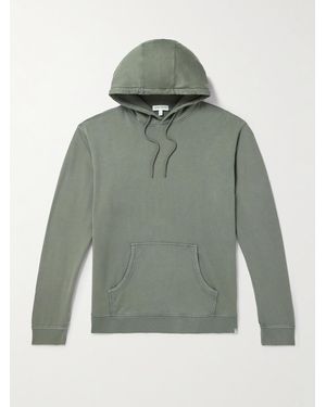 Peter Millar Lava Wash Stretch-Cotton And Modal-Blend Jersey Hoodie - Green