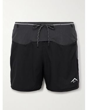Nike Trail Second Sunrise Slim-Fit Mesh-Trimmed Dri-Fit Adv Shorts - Black