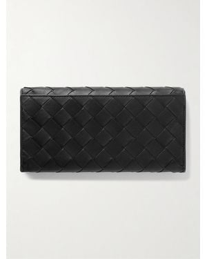 Bottega Veneta Intrecciato Leather Wallet - Black