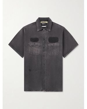 Enfants Riches Deprimes Gardener Cotton-Twill Shirt - Black