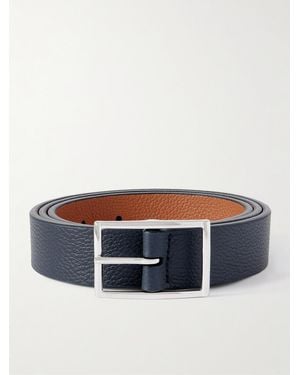 Anderson's Wendbarer Gürtel aus vollnarbigem Leder - Blau