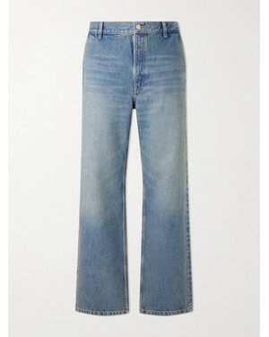 Jeanerica Genua Straight-Leg Mid-Rise Cotton Jeans - Blue