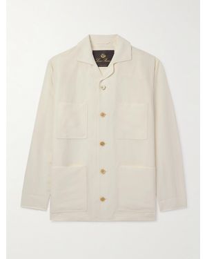 Loro Piana Joele Hemdjacke aus einer Leinen-Seidenmischung - Natur