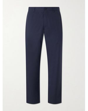 NN07 Brendan 10042 Straight-Leg Organic Cotton-Blend Chino - Blue