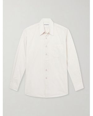 Our Legacy Above Striped Lyocell Shirt - Natural