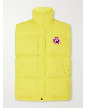 Canada Goose Sterling Logo-Appliquéd Quilted Shell Down Gilet - Yellow