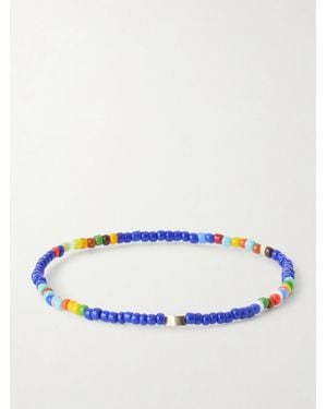Luis Morais 14-Karat Beaded Bracelet - Blue