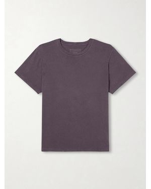 Nili Lotan Bradley Cotton-jersey T-shirt - Purple