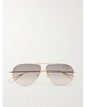 Ahlem Laplace Aviator-Style-Tone Sunglasses - Natural