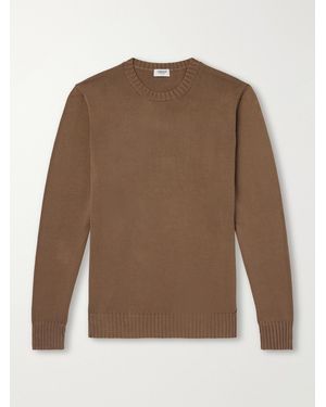 Ghiaia Cotton Jumper - Brown