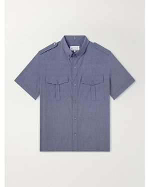 Maison Margiela Cotton Shirt - Blue