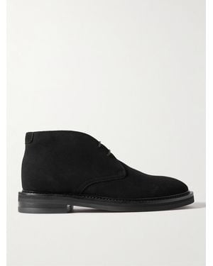 MR P. Lucien Regenerated Suede By Evolo Desert Boots - Black