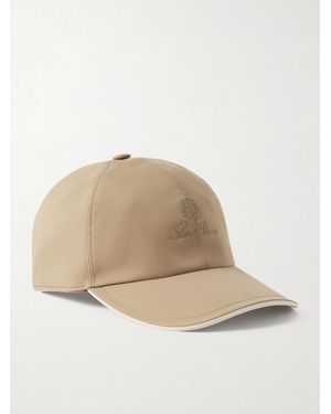Loro Piana Logo-embroidered Storm System® Shell Baseball Cap - Natural