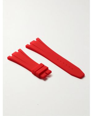 HORUS WATCH STRAPS Deployant 42Mm Rubber Watch Strap - Red