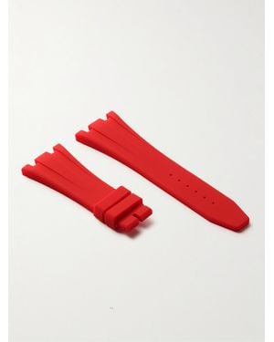 HORUS WATCH STRAPS Deployant 42Mm Rubber Watch Strap - Red
